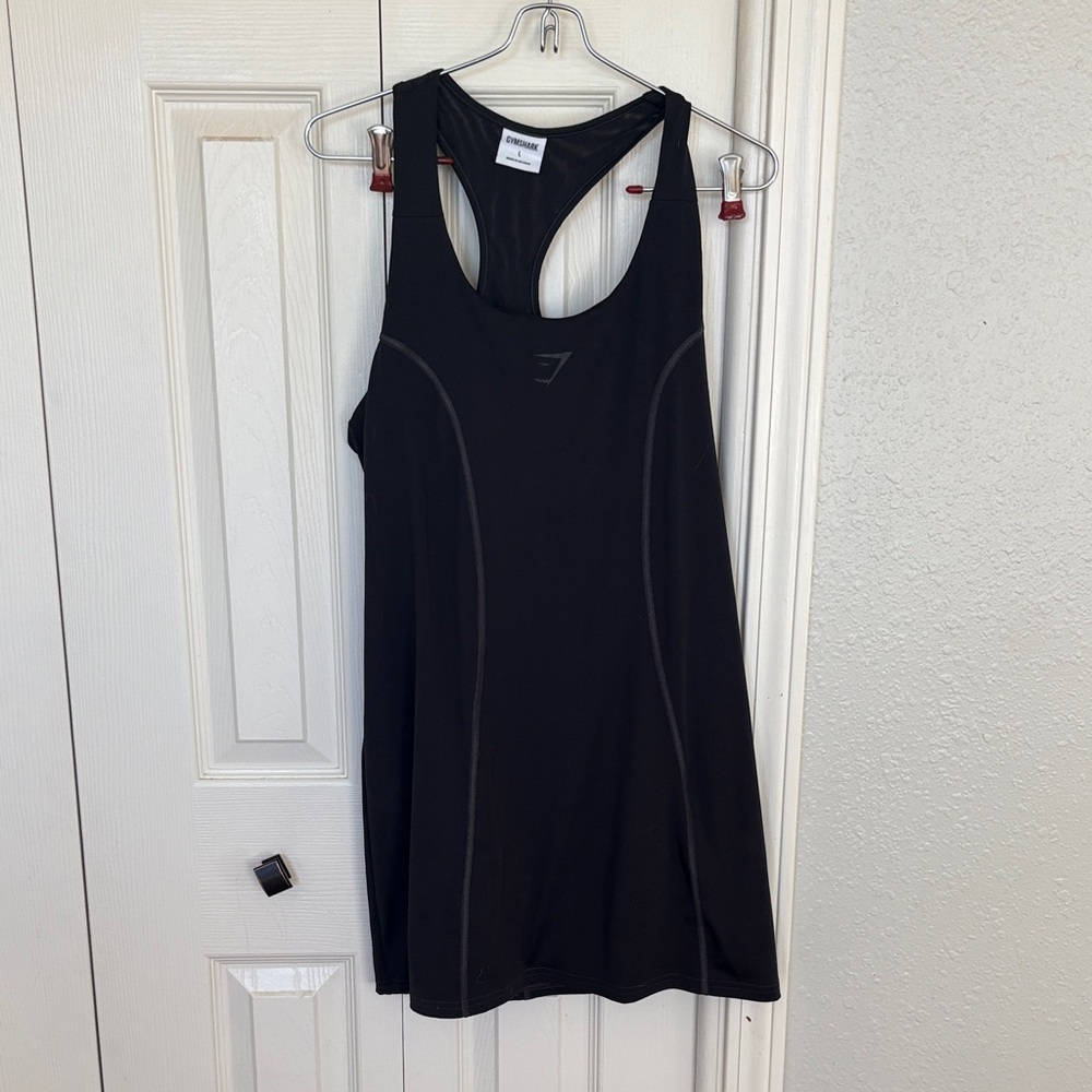 Gymshark Black Racerback Tank Dress